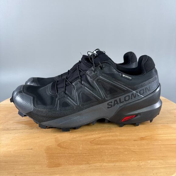 Salomon Speedcross GTX Mens Size 11 Shoes Black Quiet Shade Hiking Trail Outdoor - Picture 3 of 7